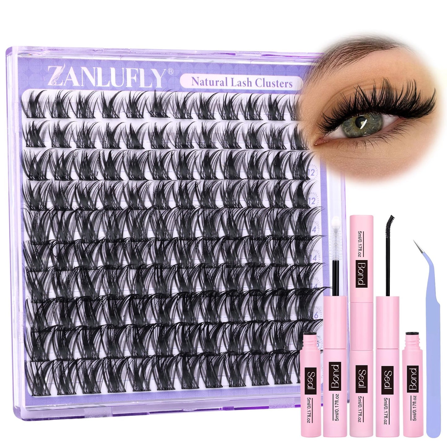 DIY Wispy Lash Extension Set by ZANLUFLY